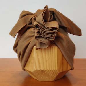 Winter Garden: Merino Ruffle Headwrap | Sand Dune