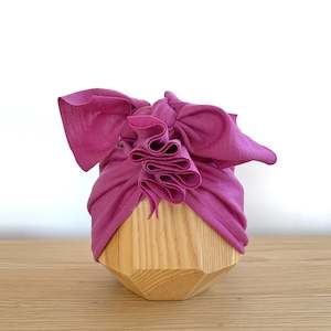 Merino Ruffle Headwrap | Periwinkle