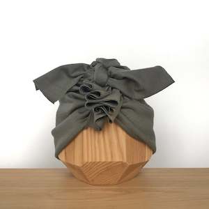 Last Chance Sale: Merino Ruffle Headwrap | Olive Smoke