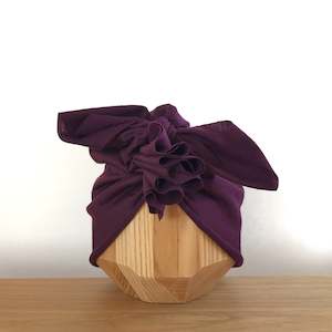 Last Chance Sale: Merino Ruffle Headwrap | Berry
