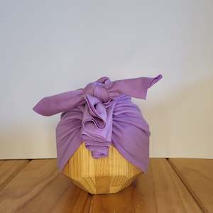 Sustainable Merino: Merino Ruffle Headwrap | Lilac