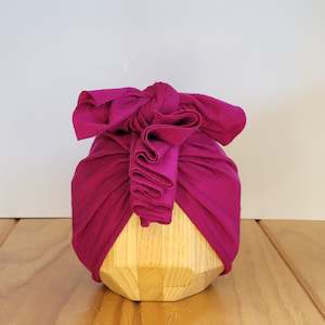 Merino Ruffle Headwrap | Crushed Berry