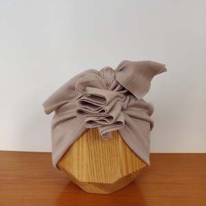 Sustainable Merino: Merino Ruffle Headwrap | Moonstone