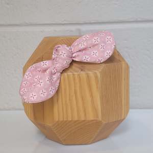 Sadie Bow Headband: Vida & Co Sadie Bow Headband - Dusty Pink Crosses