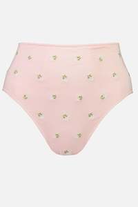 Briefs: Whitney High Waist Bikini - Rosy Blossom