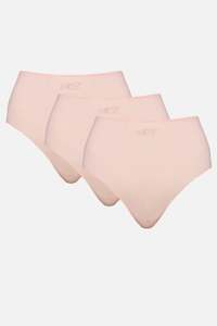 Monogram Whitney High Waist Bikini 3 Pack - Rosy