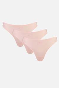 Briefs: Monogram Whitney Thong 3 Pack - Rosy