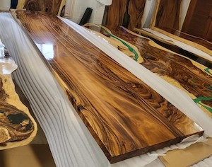 Epoxy Dinning Table Top or Benchtop: Solid Saman ( Rain Tree) Timber. Dimension:&hellip;