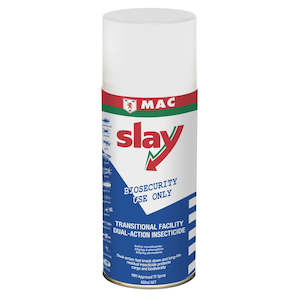 Mac Slay: MAC Slay Transitional Facility Dual-Action Insecticide – Space Spray 400ml