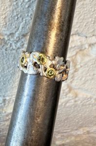 Products: silver,22ct gold with a diamond