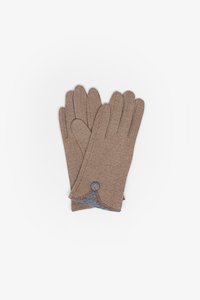 Hats And Gloves: Oat Colour knit gloves