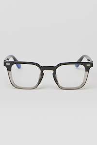 Sunglasses And Readers: READER HALLE BLACK/GREY 1.00