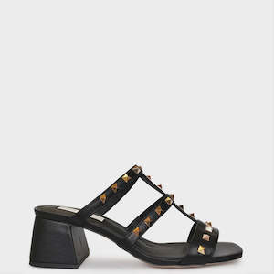 Footwear: Monica Heel - Black Calf