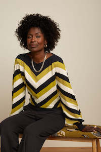 King Louie: Erin Bell Top  Lutz - Curry Yellow