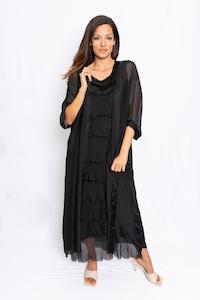 The Italian Closet: Perdita silk long jACKET