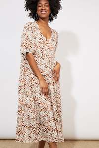 Haven: Lamu tiered maxi dress savannah sage
