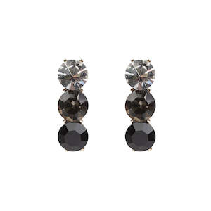 Four Corners: 3 Crystal Drop Earrings