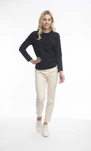 Orientique: Cord Jeggings- Tan