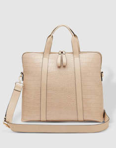 Louenhide: Rhodes laptop bag croc