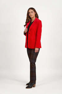 Shaped Pinwale cord Blazer