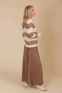 Pallas Stripe Jumper - Toffee