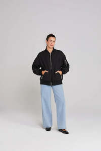 Outerwear: Flying Jacket - Black