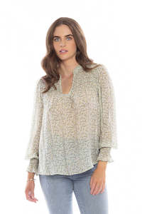 Seeking Lola: Fun Times Top - Sage Confetti