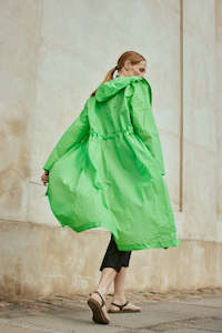 Woven Parka - Bright Green