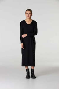 Obi: Merino Midi dress