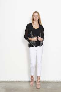 Caju: Jacket  CZ556 Scalloped hem