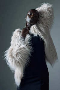 Unreal Fur: Unreal Dream Jacket - Nude