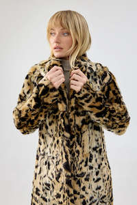 Long Song Coat - Leopard