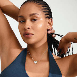 Dune Necklace - Silver Plated - Crystal