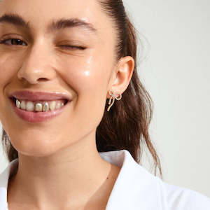 Pilgrim Jewllery: Jolanta Bow Earring - Gold