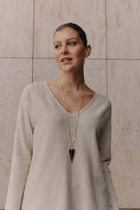 Eb Ive: Argo Necklace Onyx