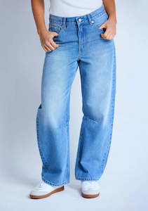 Carson Barrel JeanMid Blue