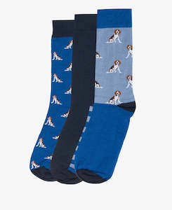 Beagle Dog Sock Set-Blue