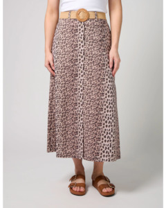 Stella Gemma Clothing: Kate Skirt Leopard Print