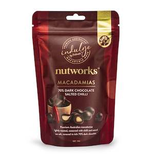 Edible: 70% Dark Chocolate Salted Chilli Macadamias