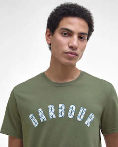 Menswear: Torpoint Tartan Logo T-Shirt