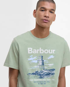Menswear: Harbourside Graphic T-Shirt - Seagrass