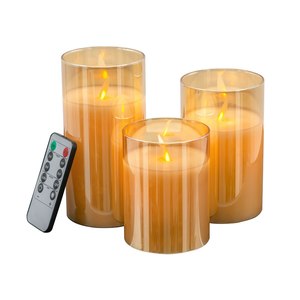 LED Wax Candle Set W/Remote