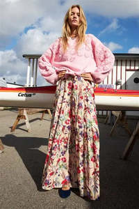 Sunset Maxi skirt Flower Print