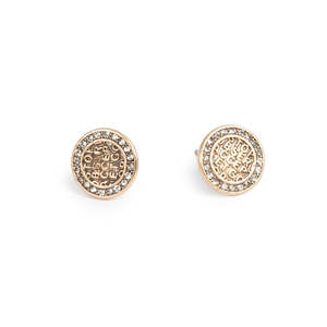Coins of Relief Stud Earrings - 10mm