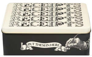 Living Collection Home Decor Online: Typography - RECEIPTS - Deep Rectangle Tin