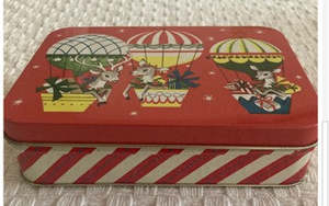 Vintage - Christmas Deer - Small Rectangle Tin