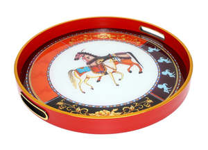 Home Decor: Equestrian Tray - Set of 2