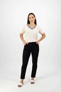 Vassalli: Ankle Grazer Pant -5791- Slim Leg