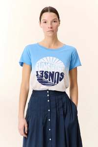 Tops: Toro Sunset T-Shirt - Sky