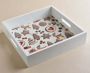 Square Tray – Christmas Biscuits